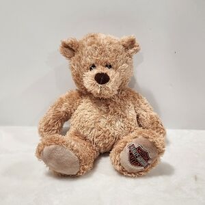 Harley Davidson HD Stuffed Plushie Tan Teddy Bear